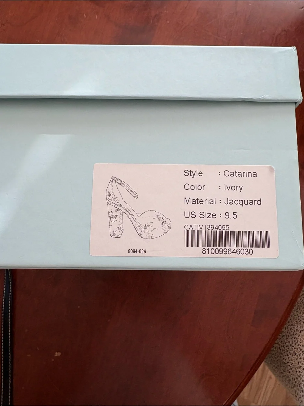Bella Belle “Catarina” Powder Blue Floral Platform Sandals with Ankle Strap